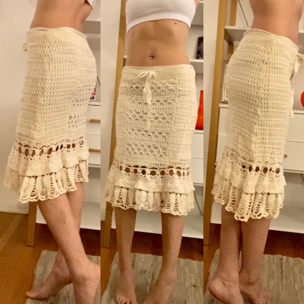 COPY - Crochet Nanette Lepore midi skirt